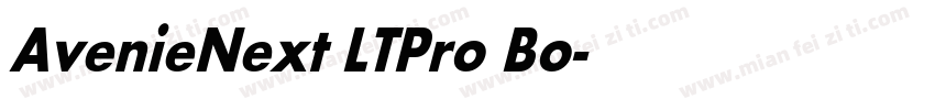 AvenieNext LT Pro Bo字体转换